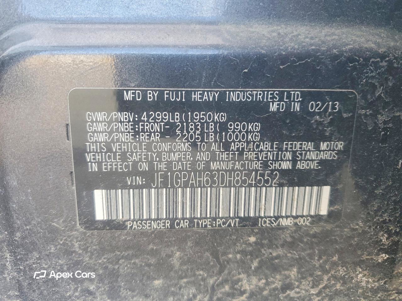 Subaru Impreza 2013