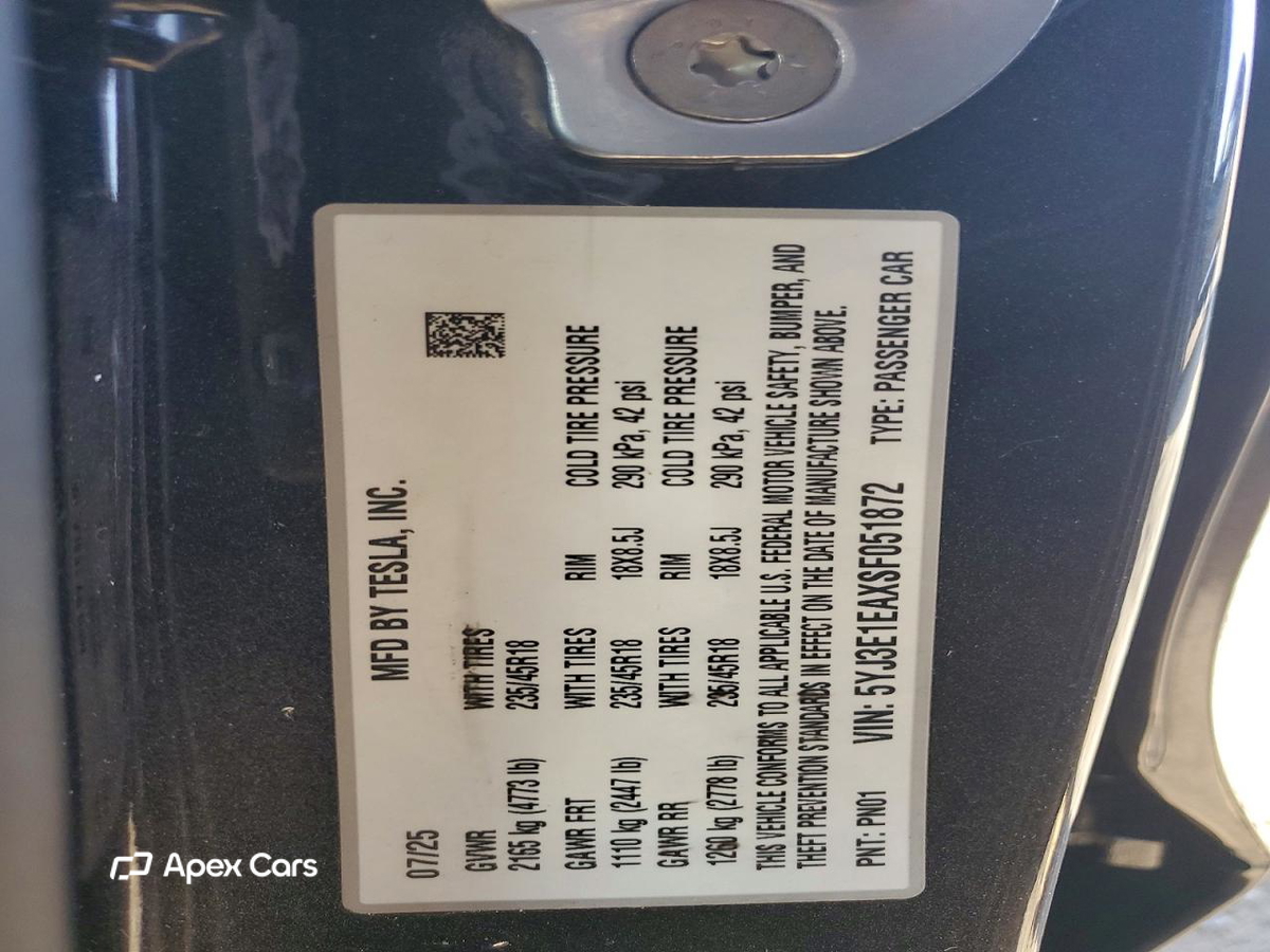 Tesla Model 3 2025