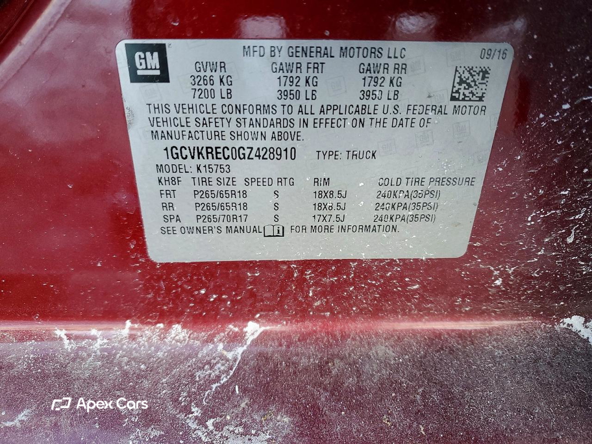 Chevrolet Silverado 2016