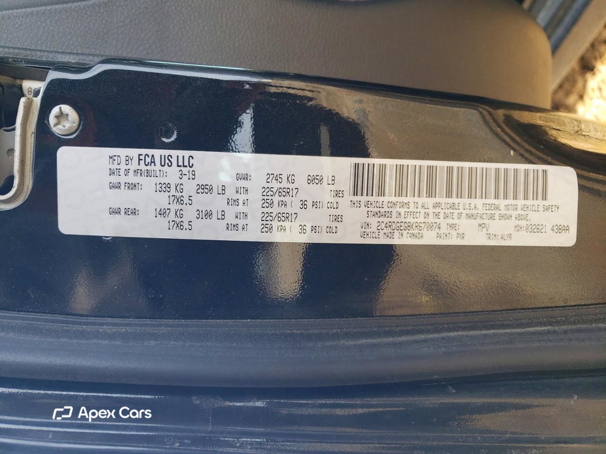 Dodge Caravan 2019