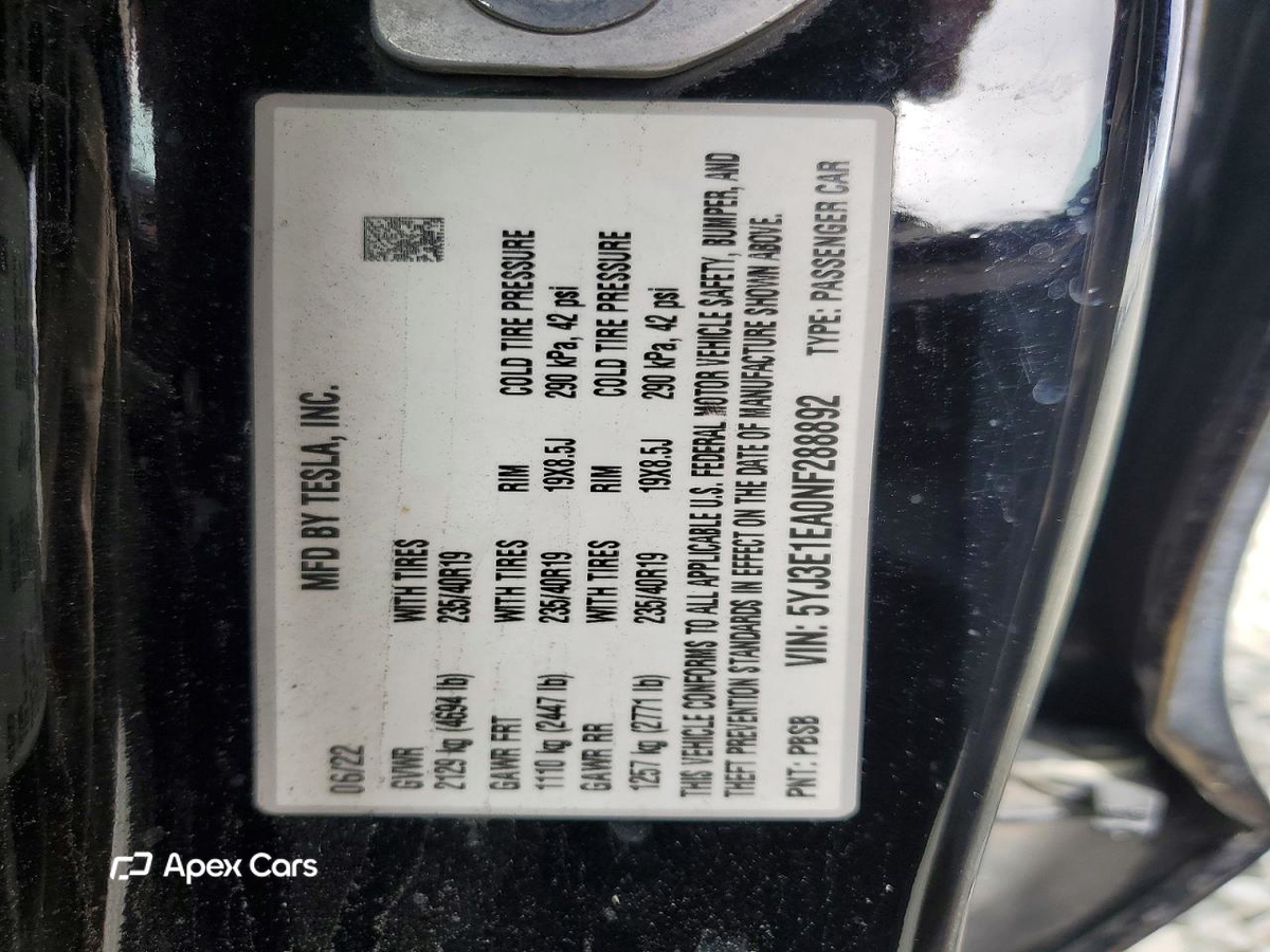 Tesla Model 3 2022