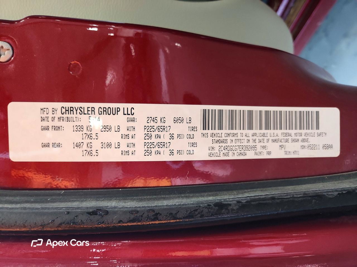 Dodge Caravan 2014