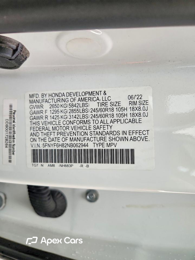 Honda Pilot 2022