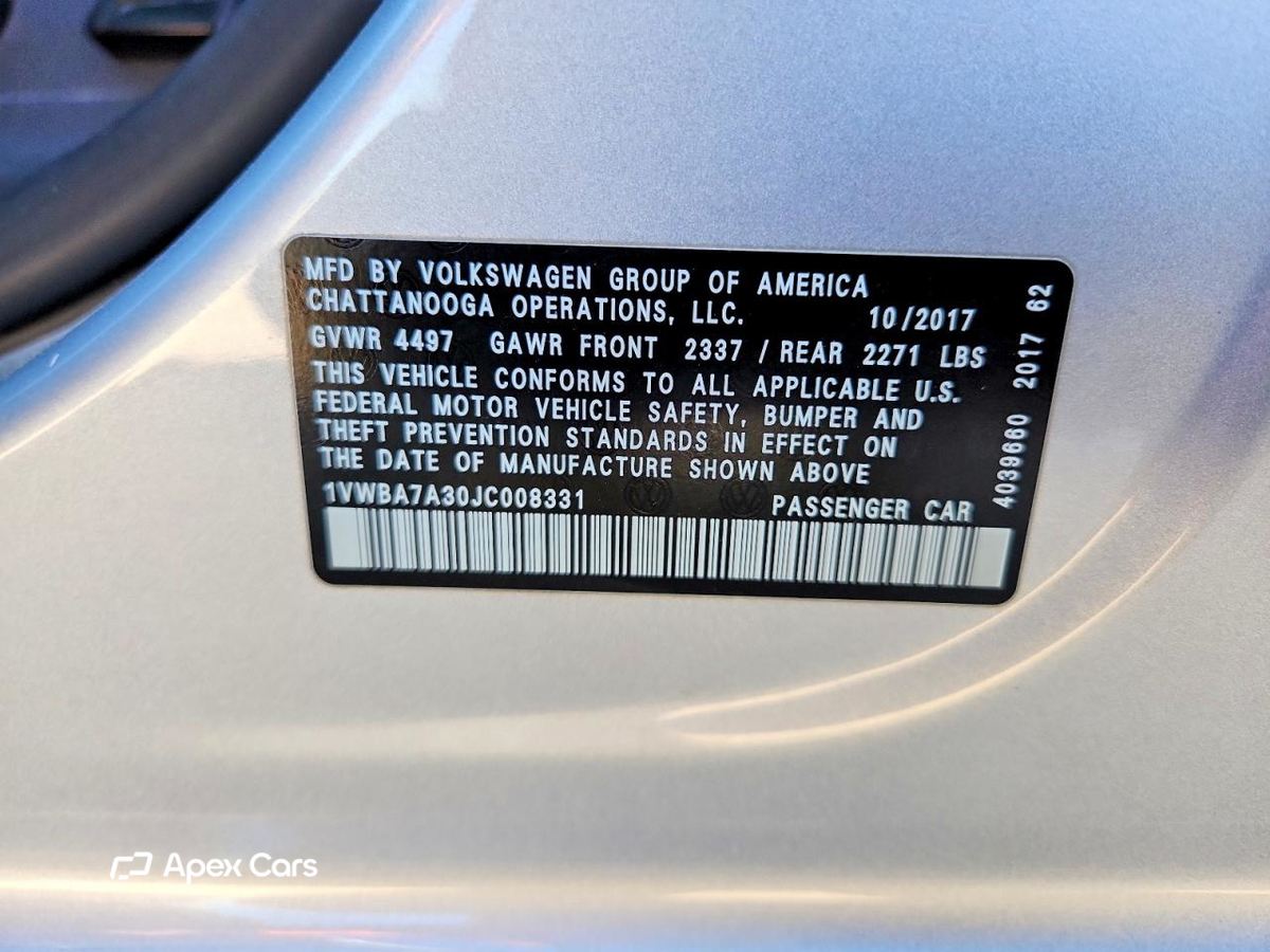 Volkswagen Passat 2018