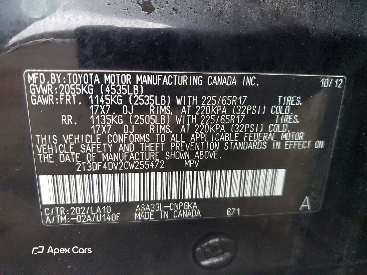 Toyota RAV 4 2012