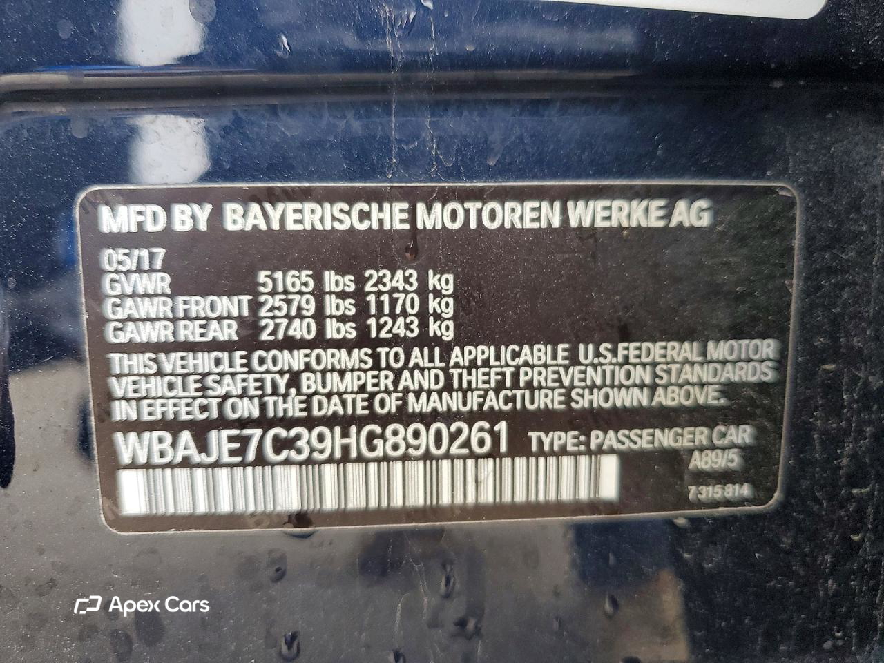 BMW Series 5 2017