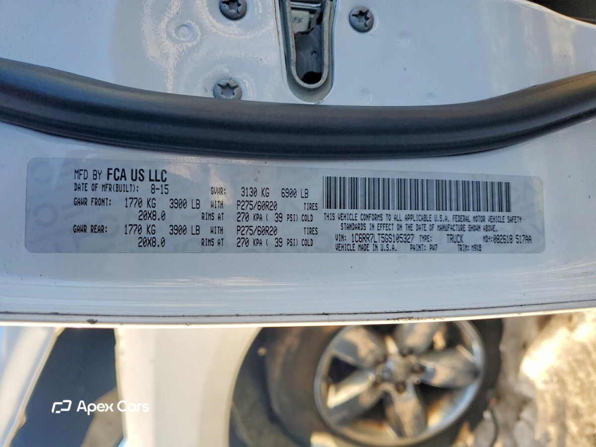 RAM 1500 2016