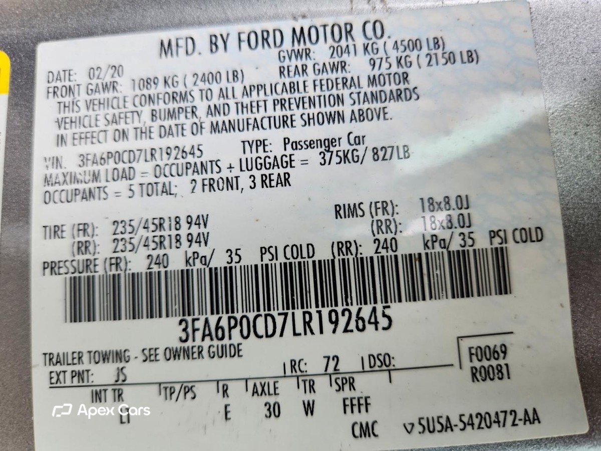 Ford Fusion 2020