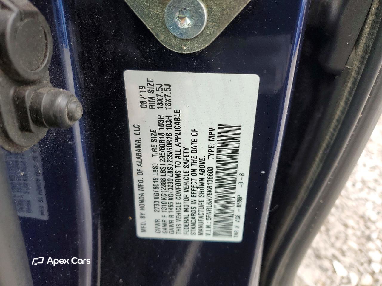 Honda Odyssey 2019