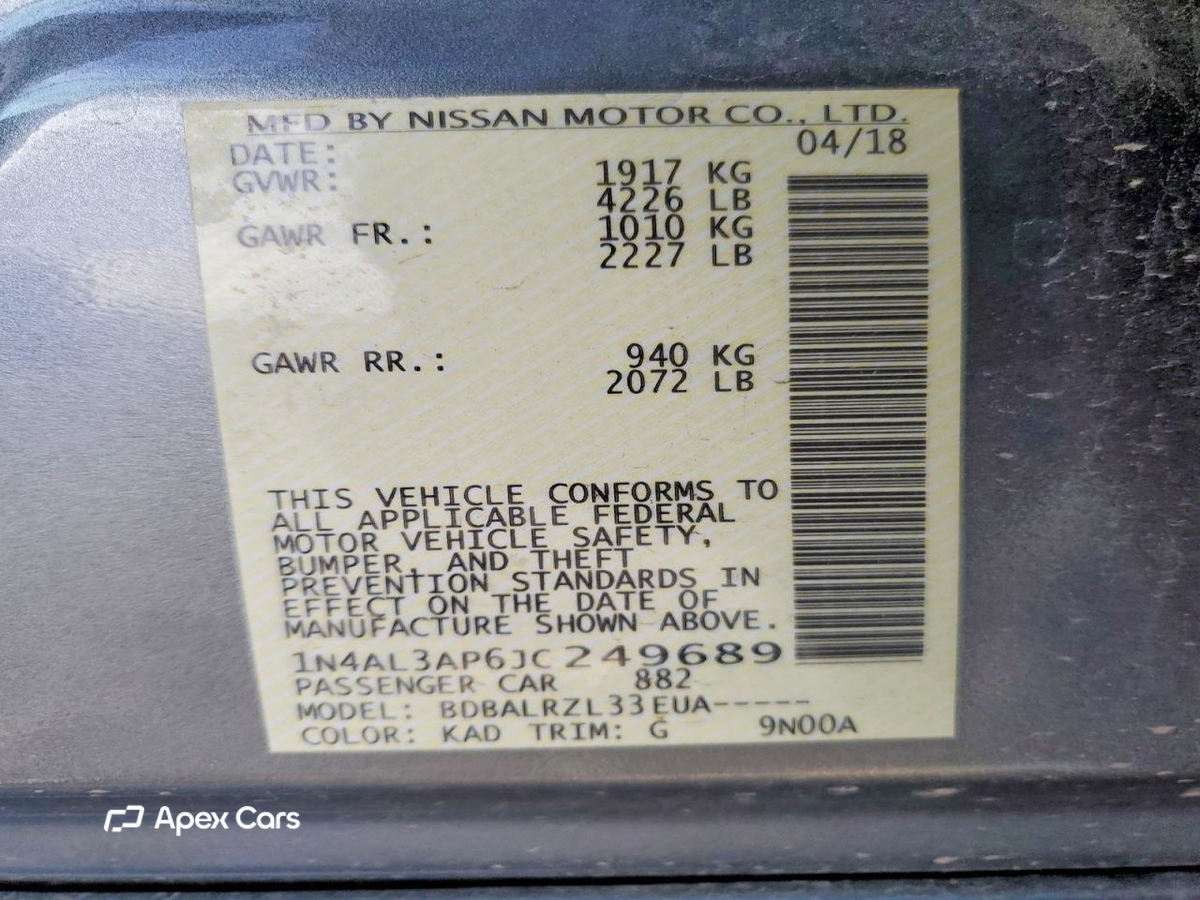 Nissan Altima 2018