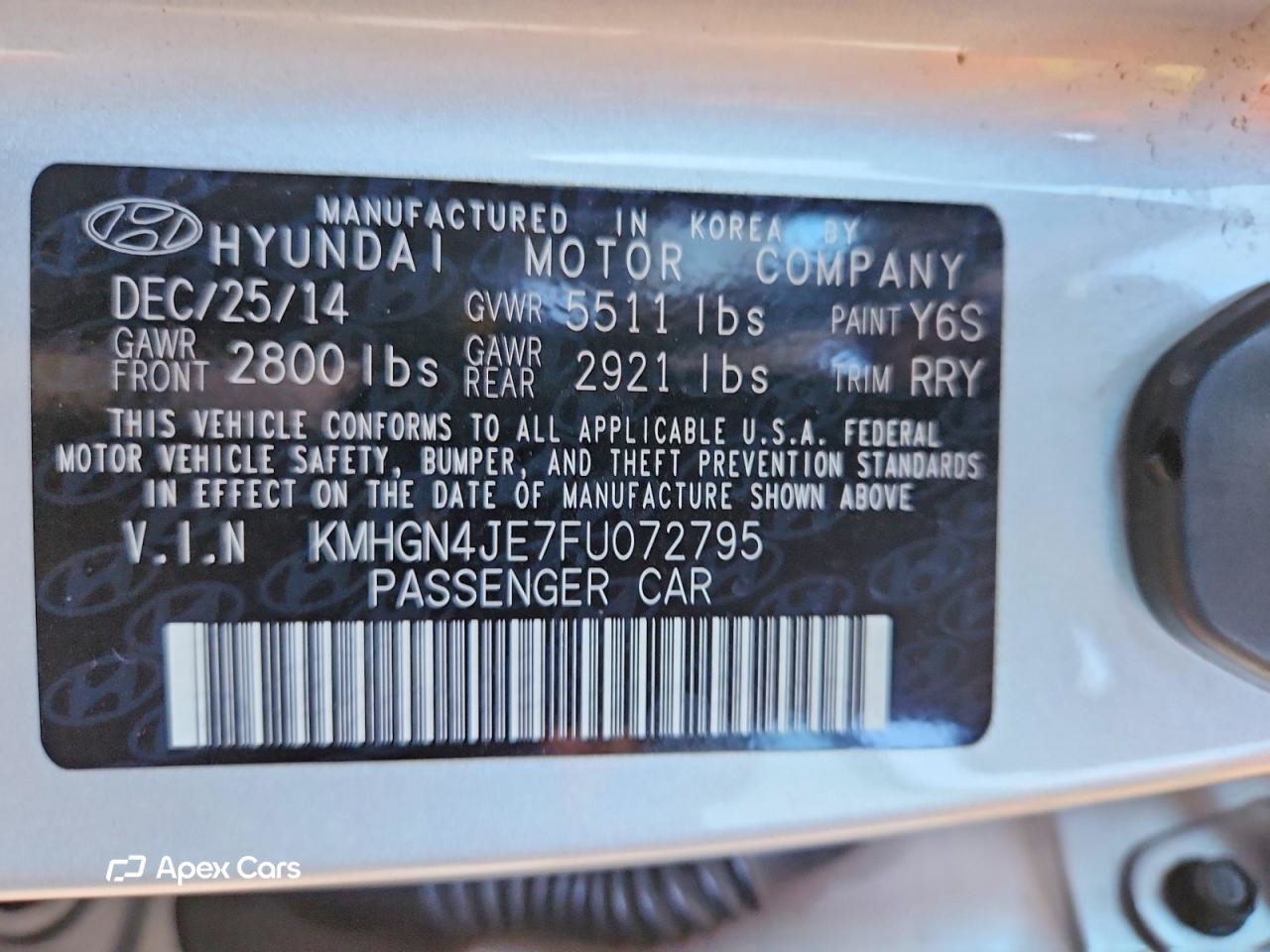 Hyundai Genesis 2015
