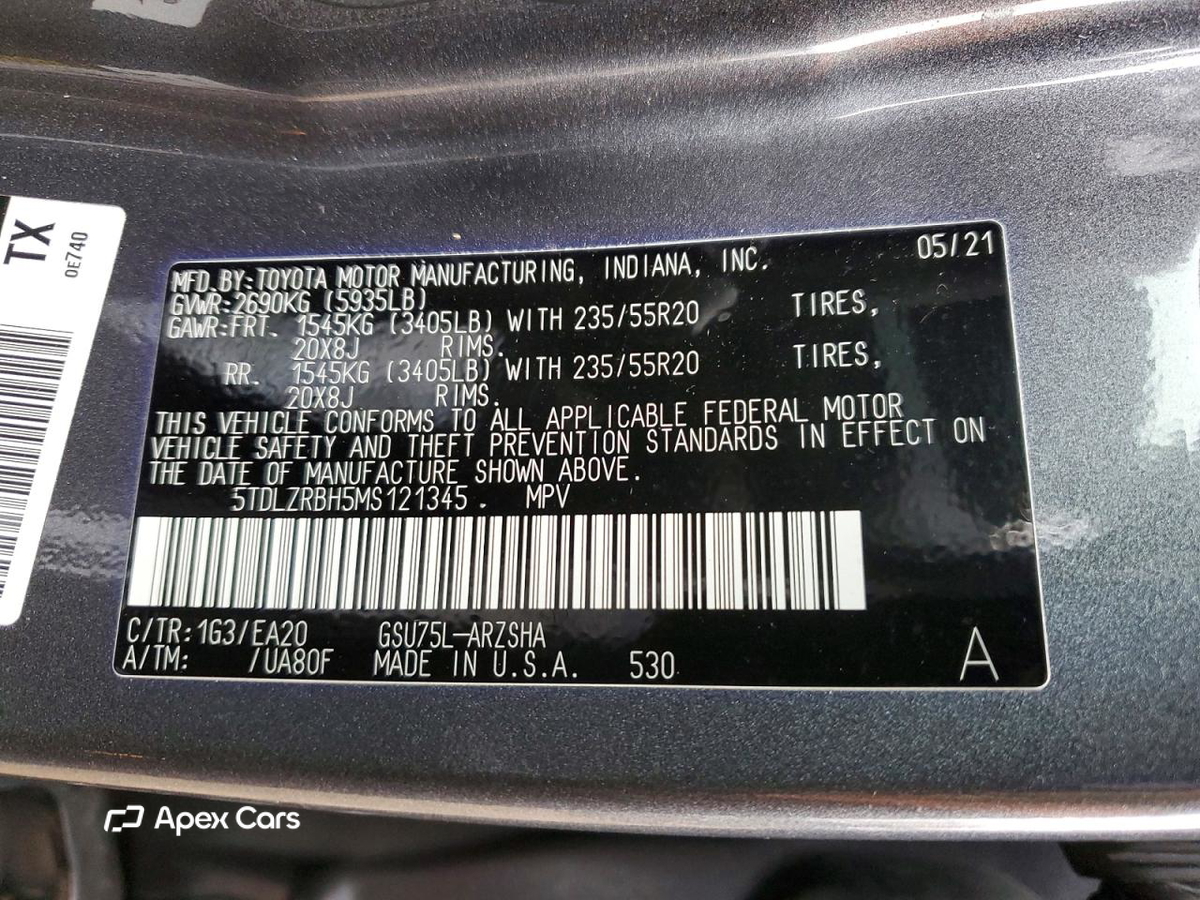 Toyota Highlander 2021