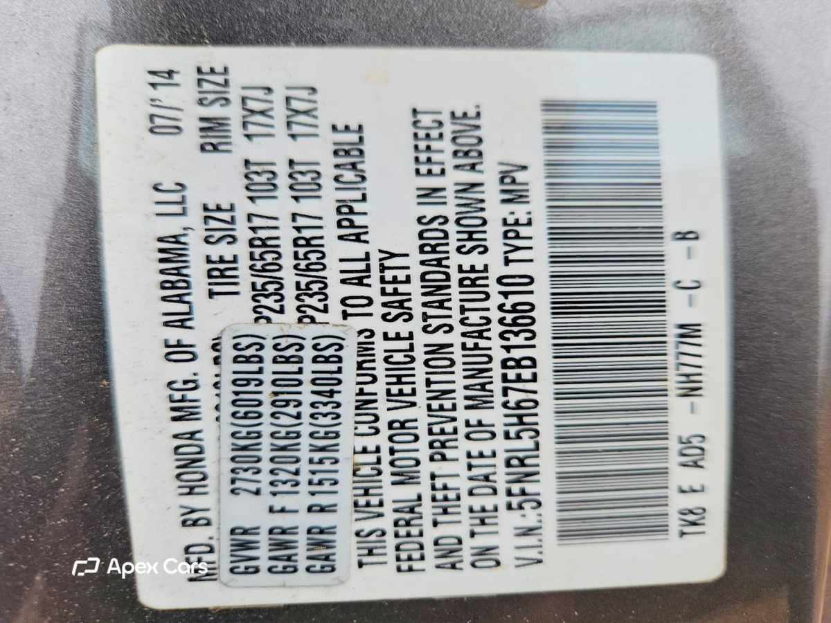 Honda Odyssey 2014