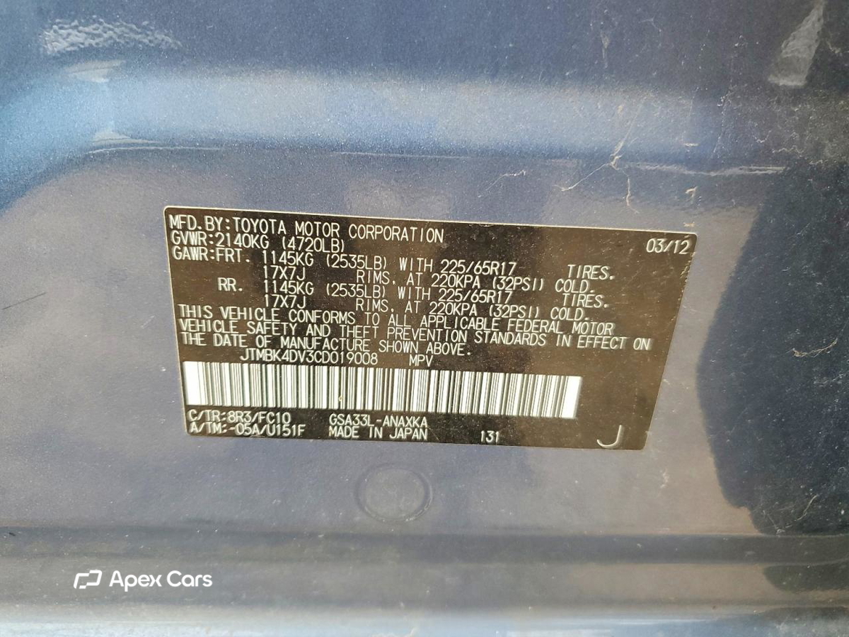 Toyota RAV 4 2012