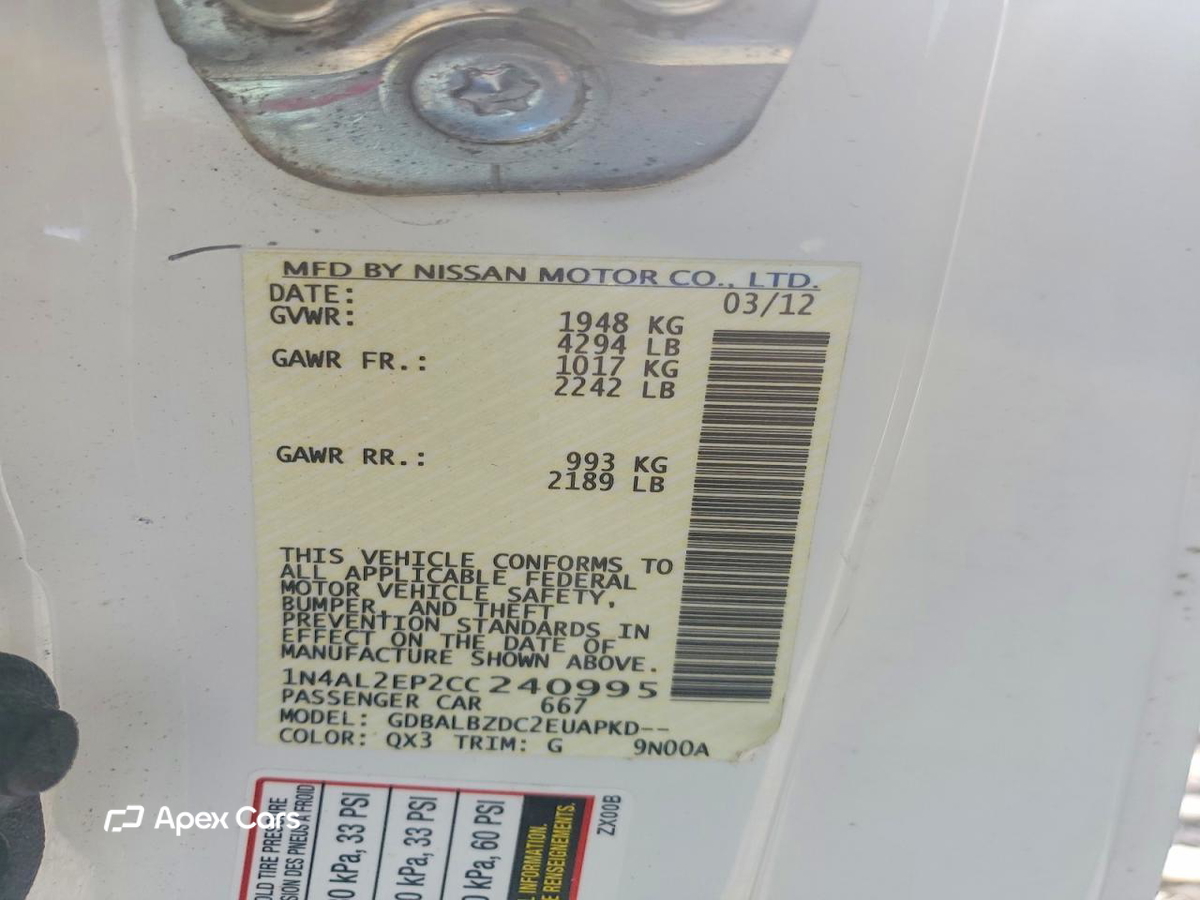Nissan Altima 2012