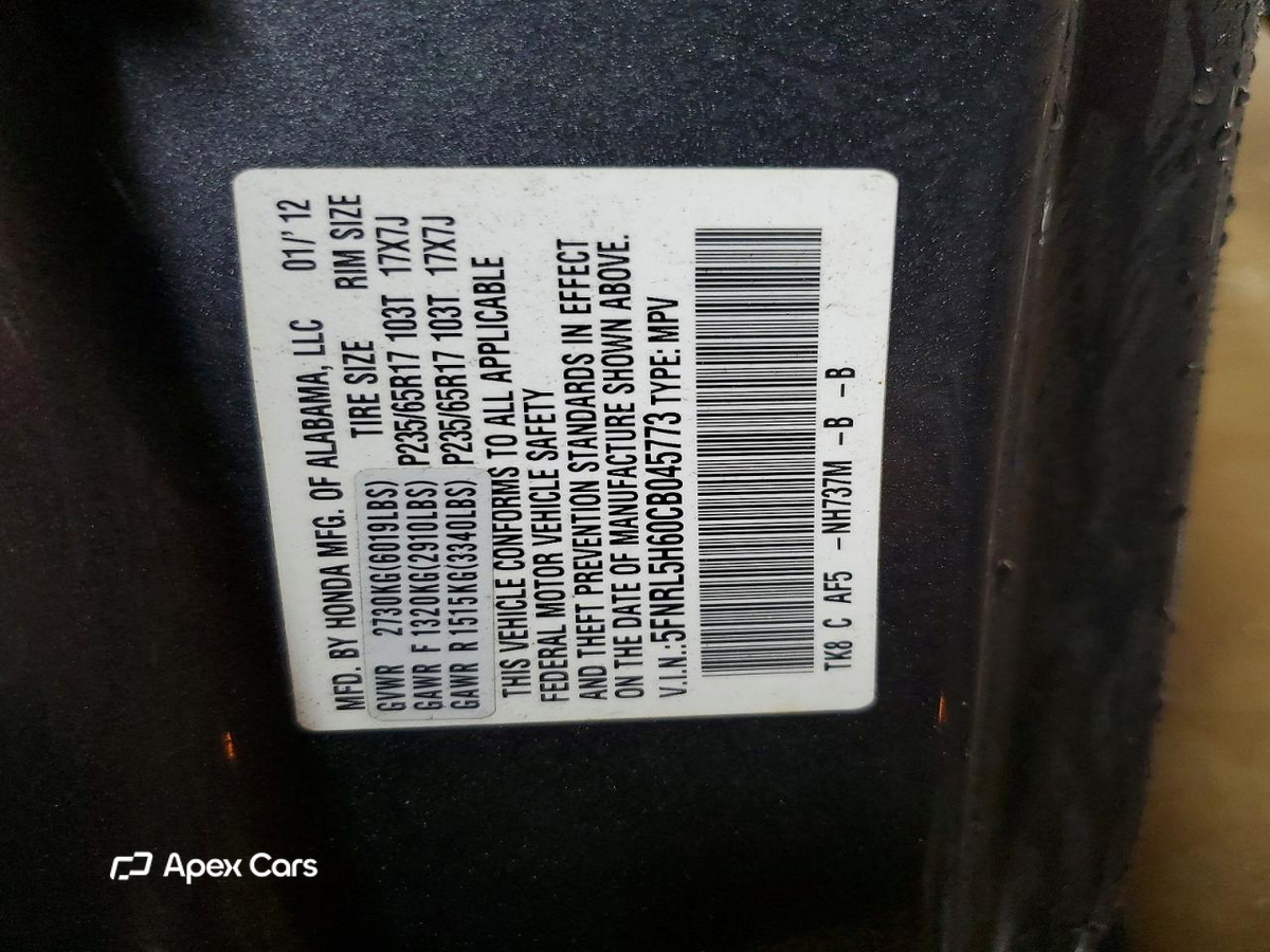 Honda Odyssey 2012