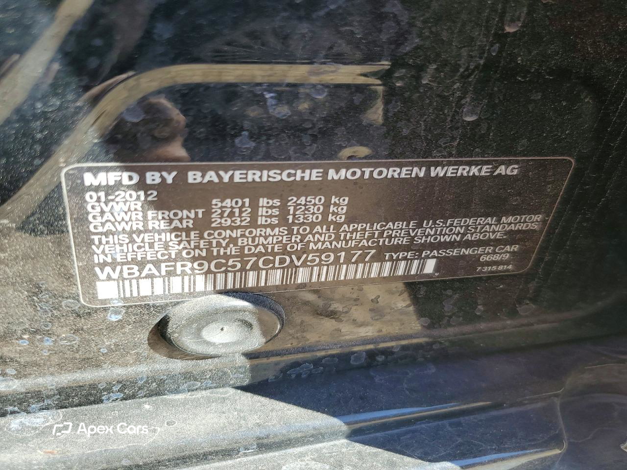 BMW Series 5 2012