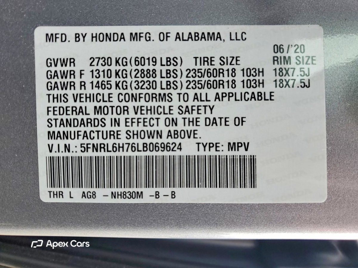 Honda Odyssey 2020