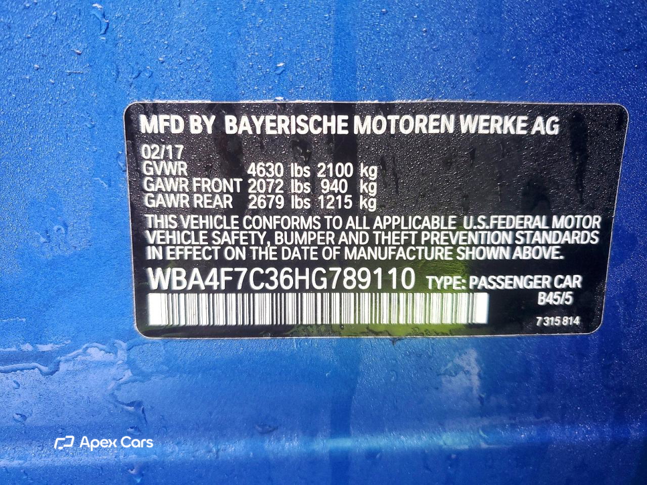 BMW Series 4 2017