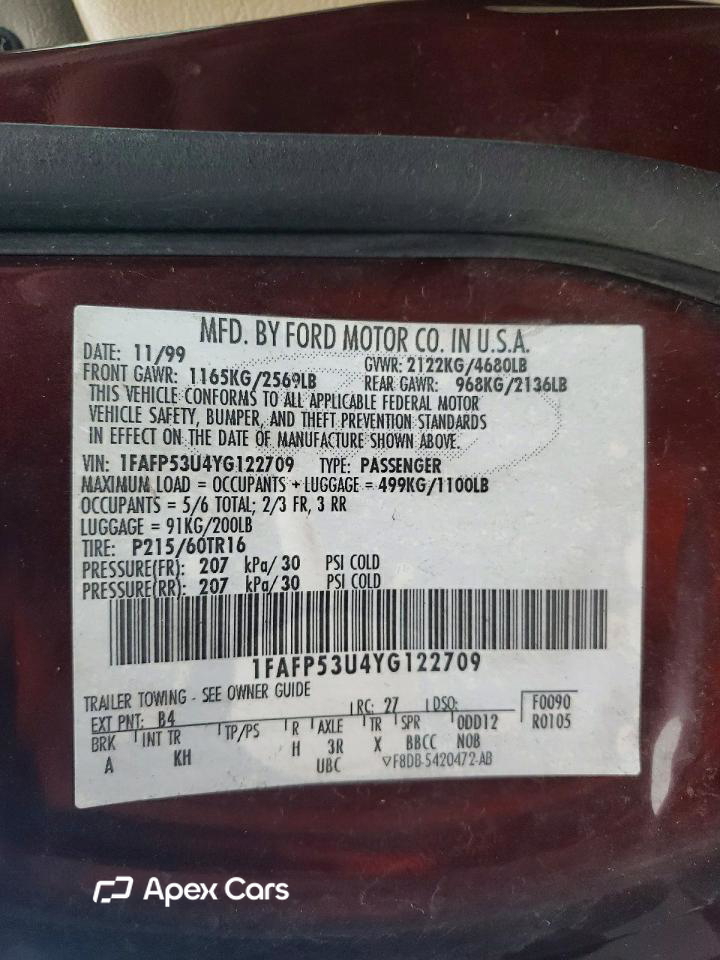 Ford Taurus 2000