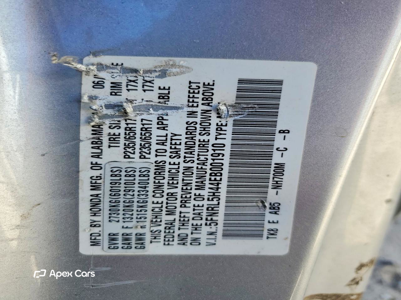 Honda Odyssey 2014