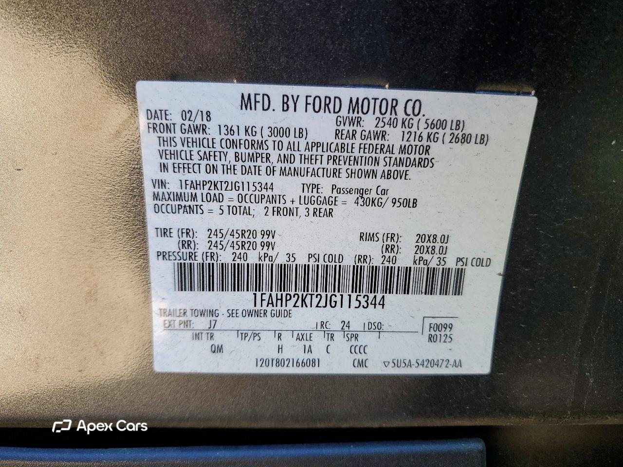 Ford Taurus 2018