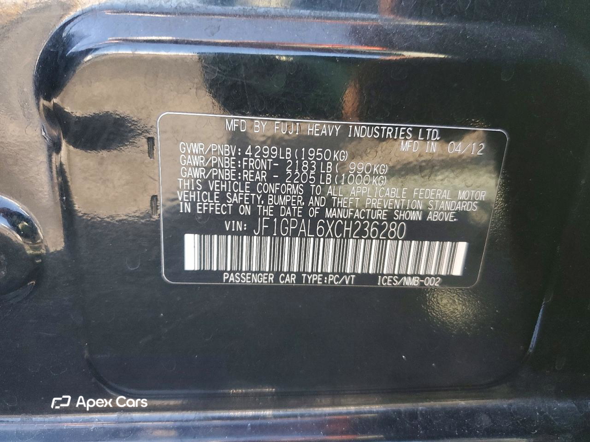 Subaru Impreza 2012