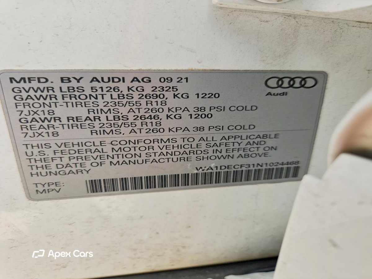 Audi Q3 2022