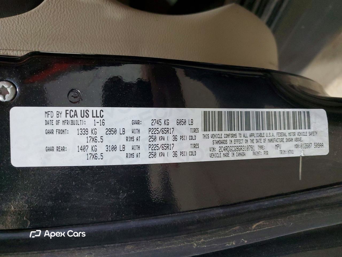 Dodge Caravan 2016