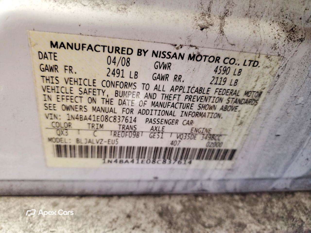 Nissan Maxima 2008