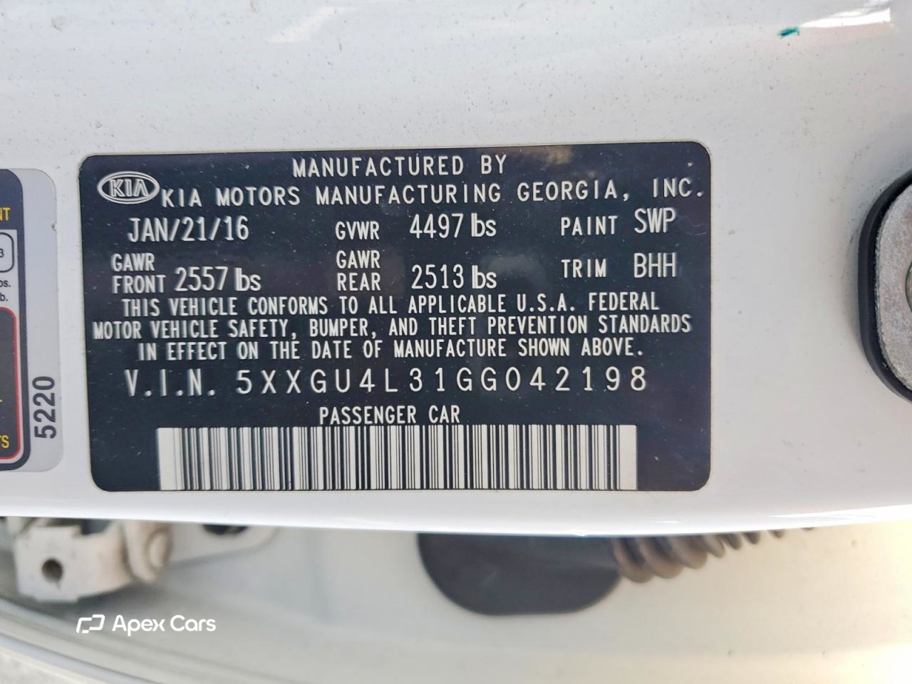 Kia Optima 2016