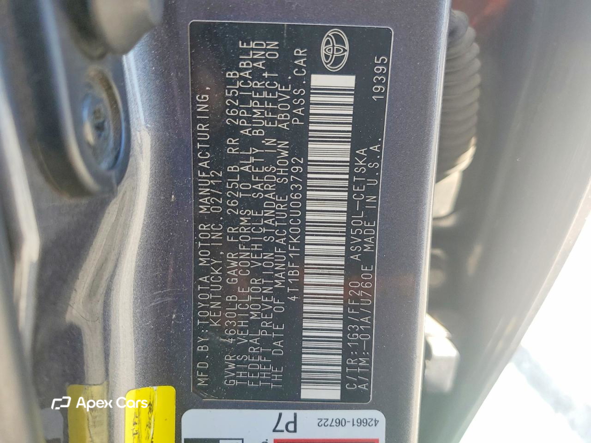 Toyota Camry 2012