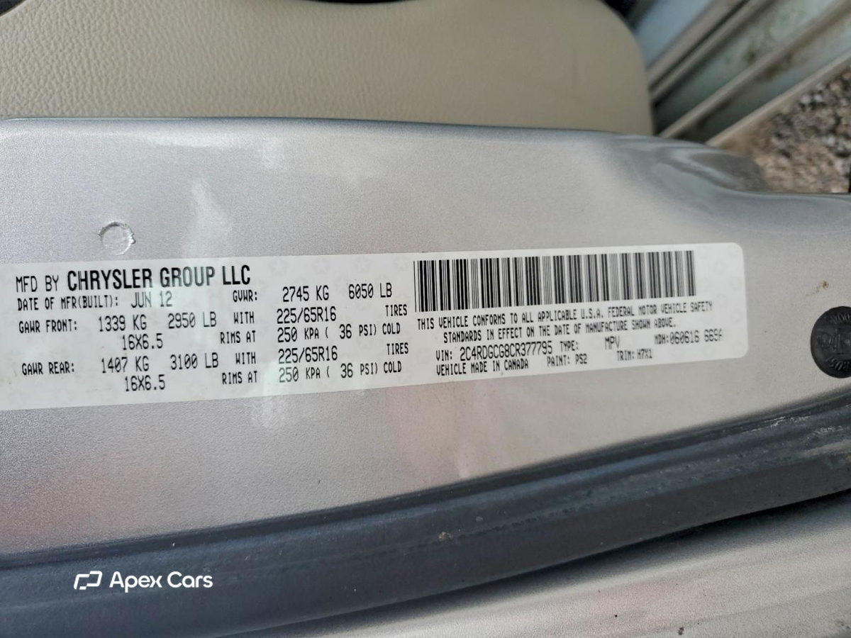 Dodge Caravan 2012