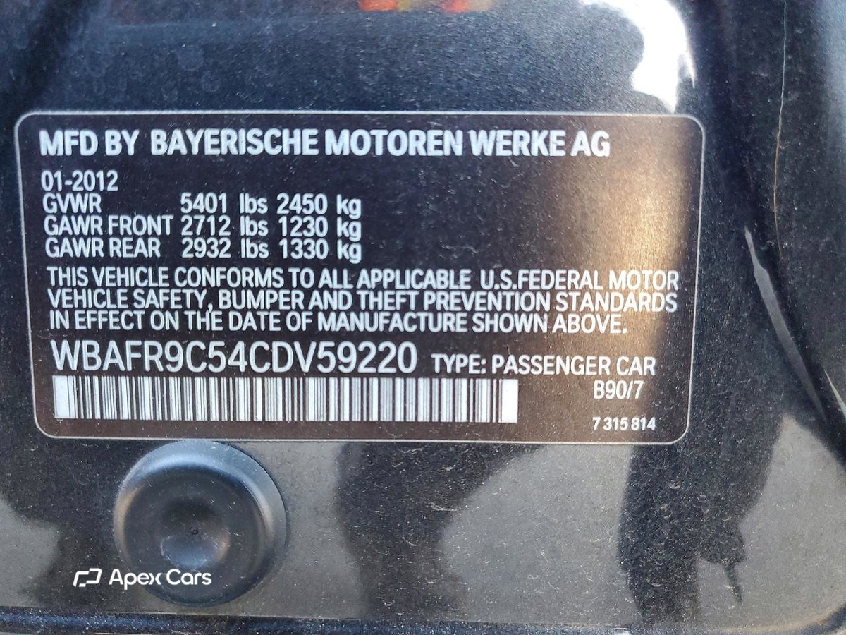 BMW Series 5 2012