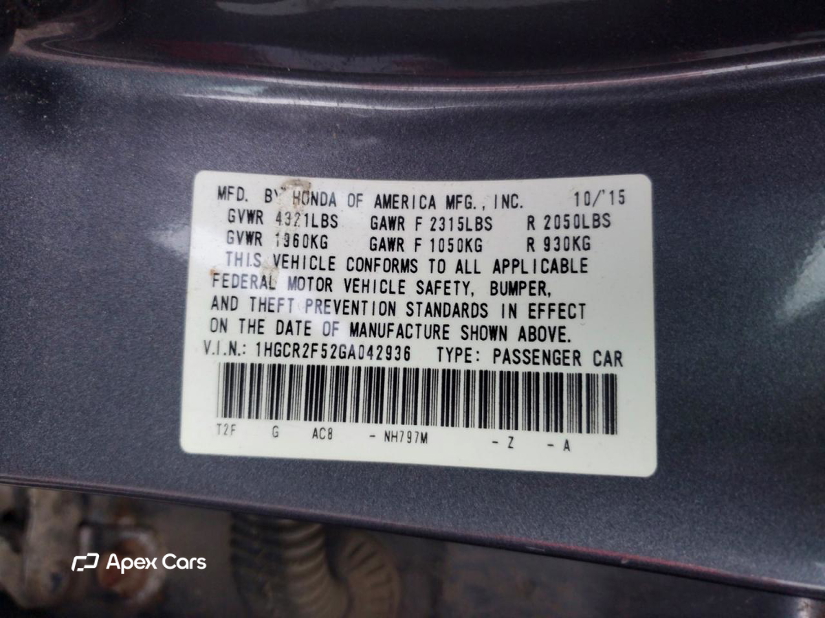 Honda Accord 2016