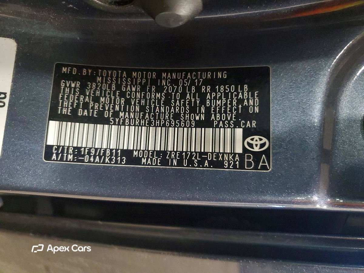 Toyota Corolla 2017