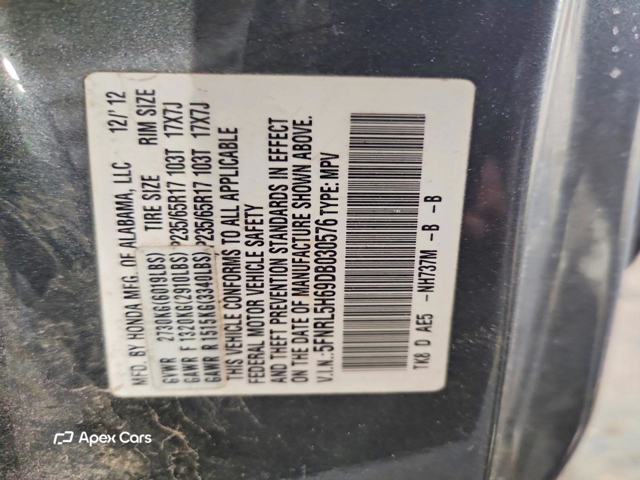 Honda Odyssey 2013