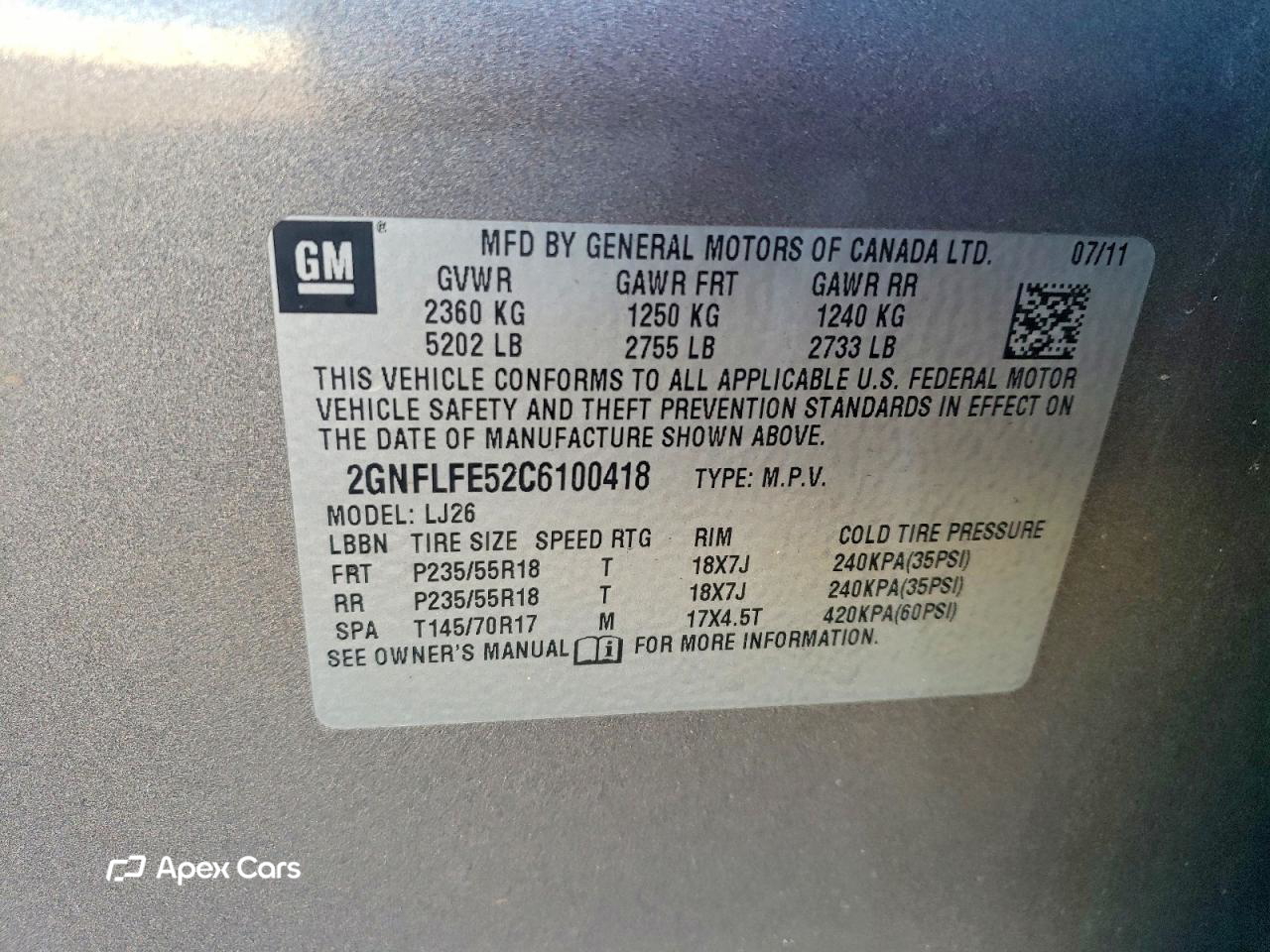 Chevrolet Equinox 2012
