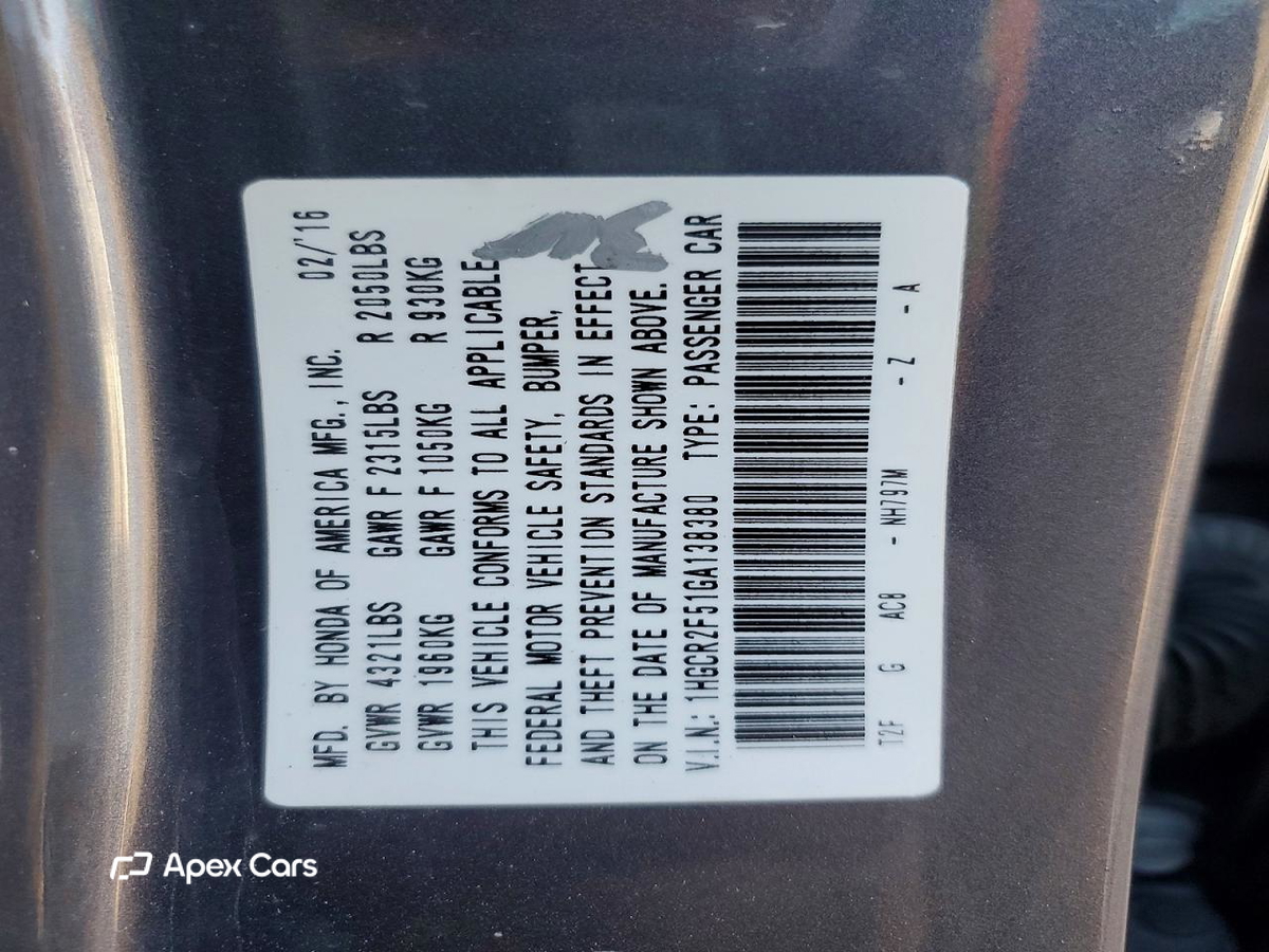 Honda Accord 2016