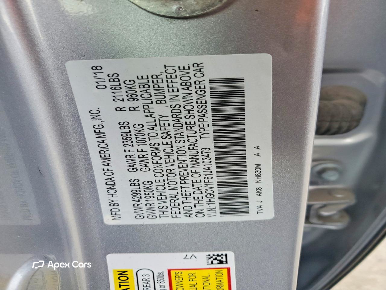 Honda Accord 2018