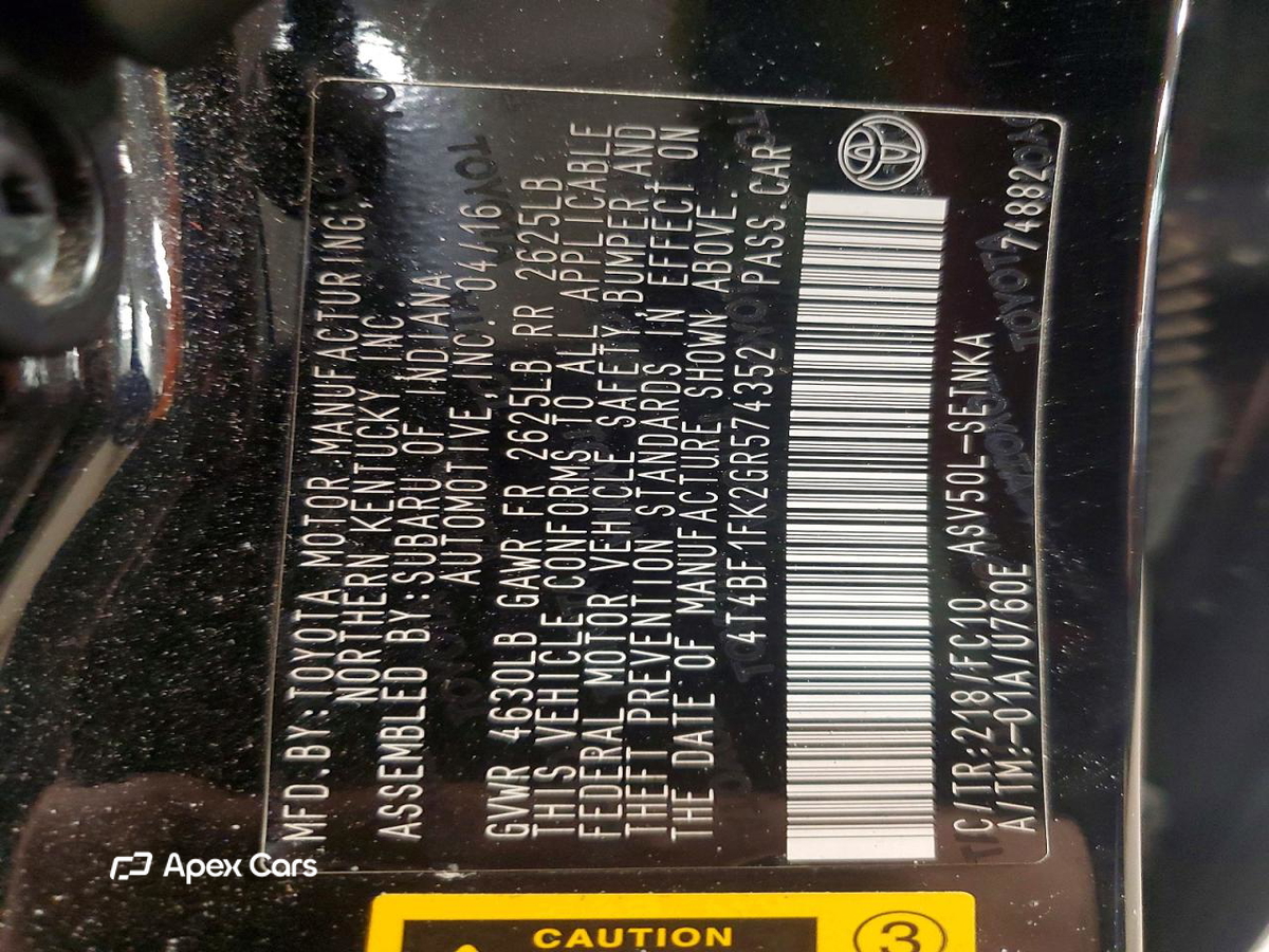 Toyota Camry 2016