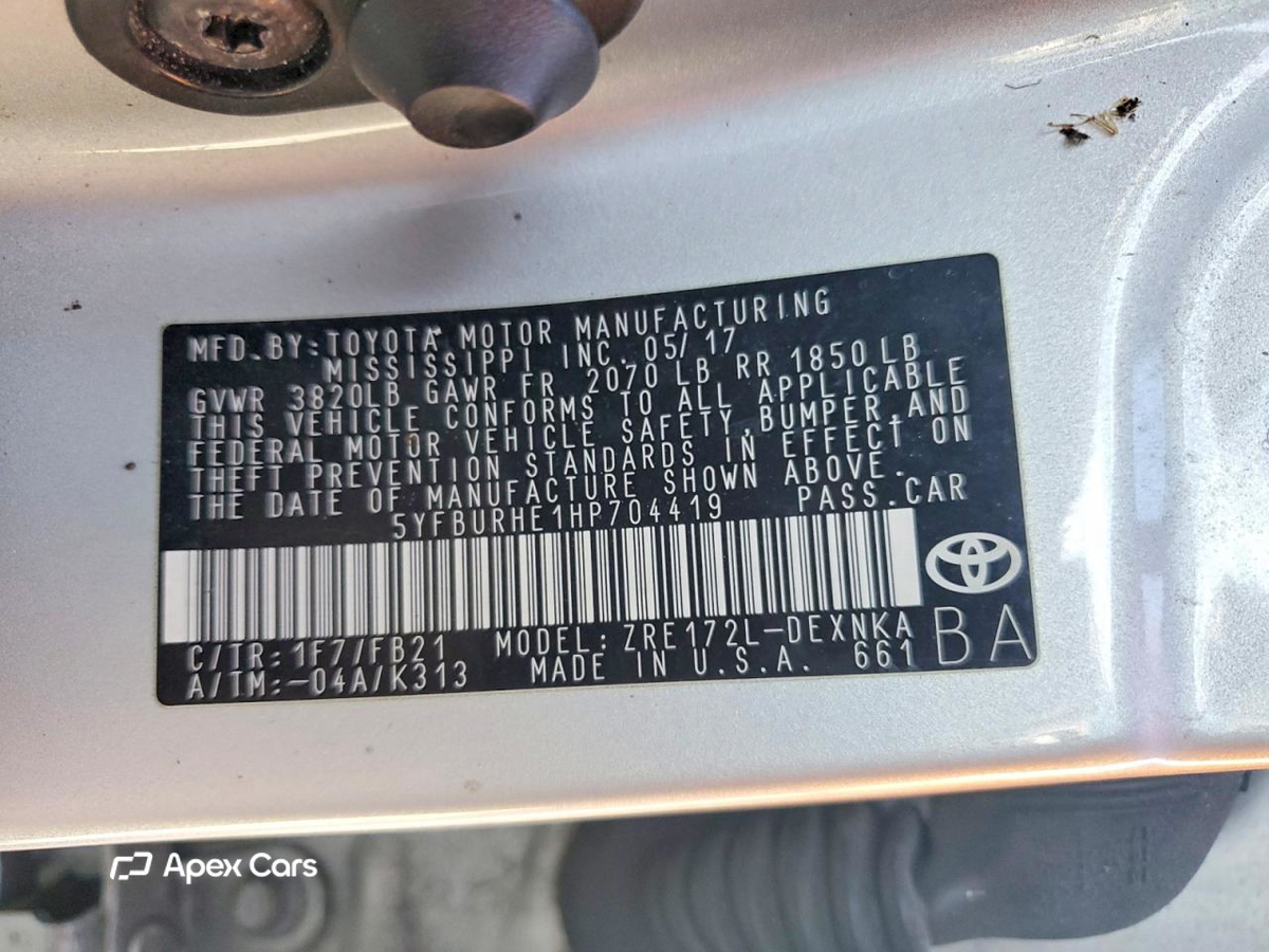 Toyota Corolla 2017