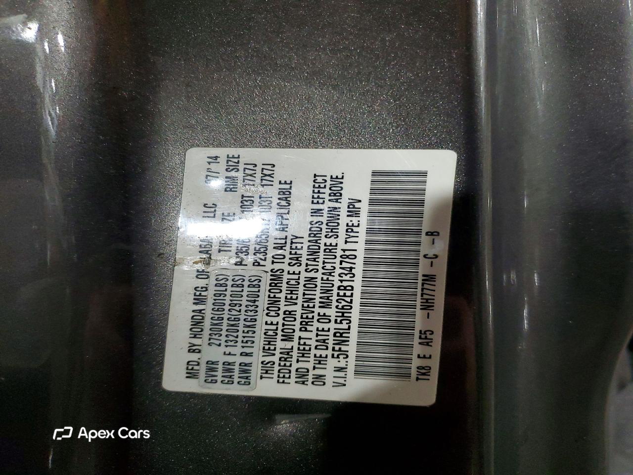 Honda Odyssey 2014