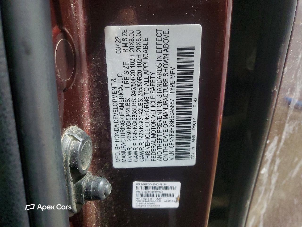 Honda Pilot 2022