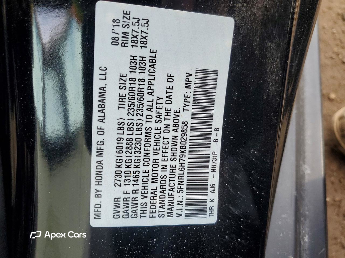 Honda Odyssey 2019
