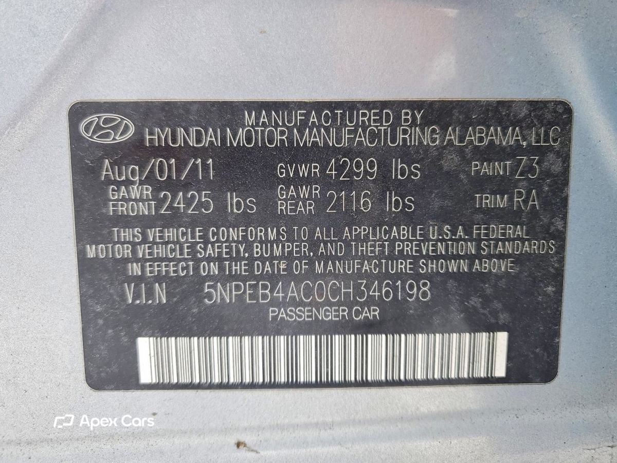 Hyundai Sonata 2012