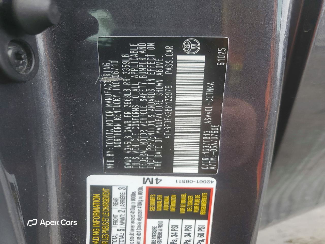 Toyota Camry 2011