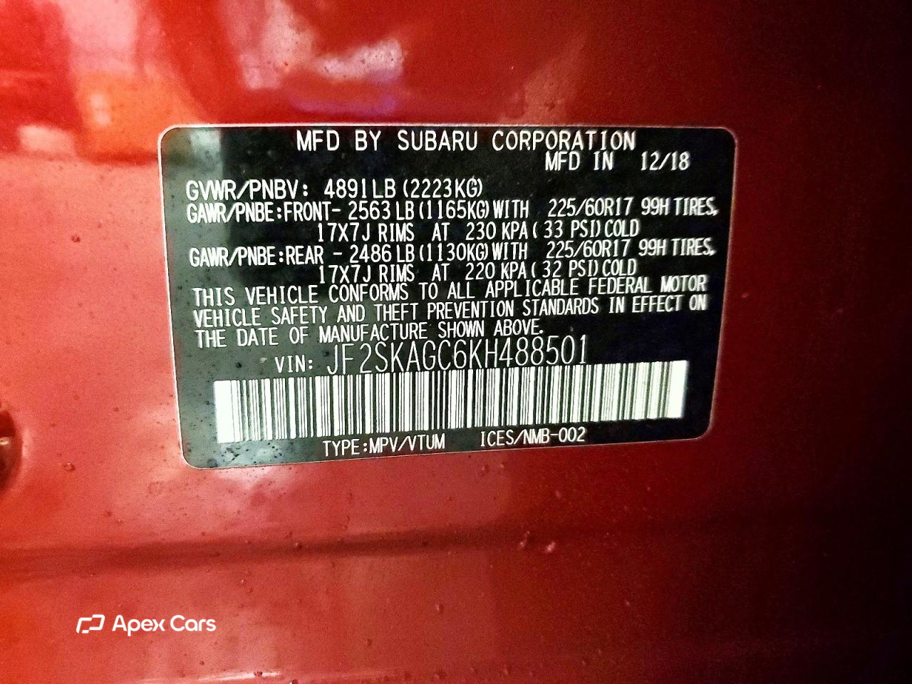 Subaru Forester 2019