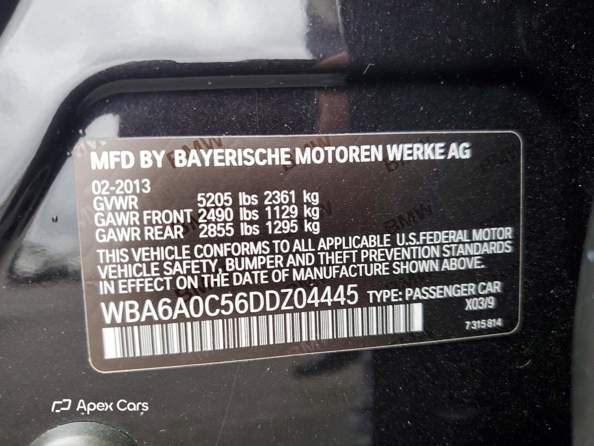 BMW Series 6 2013