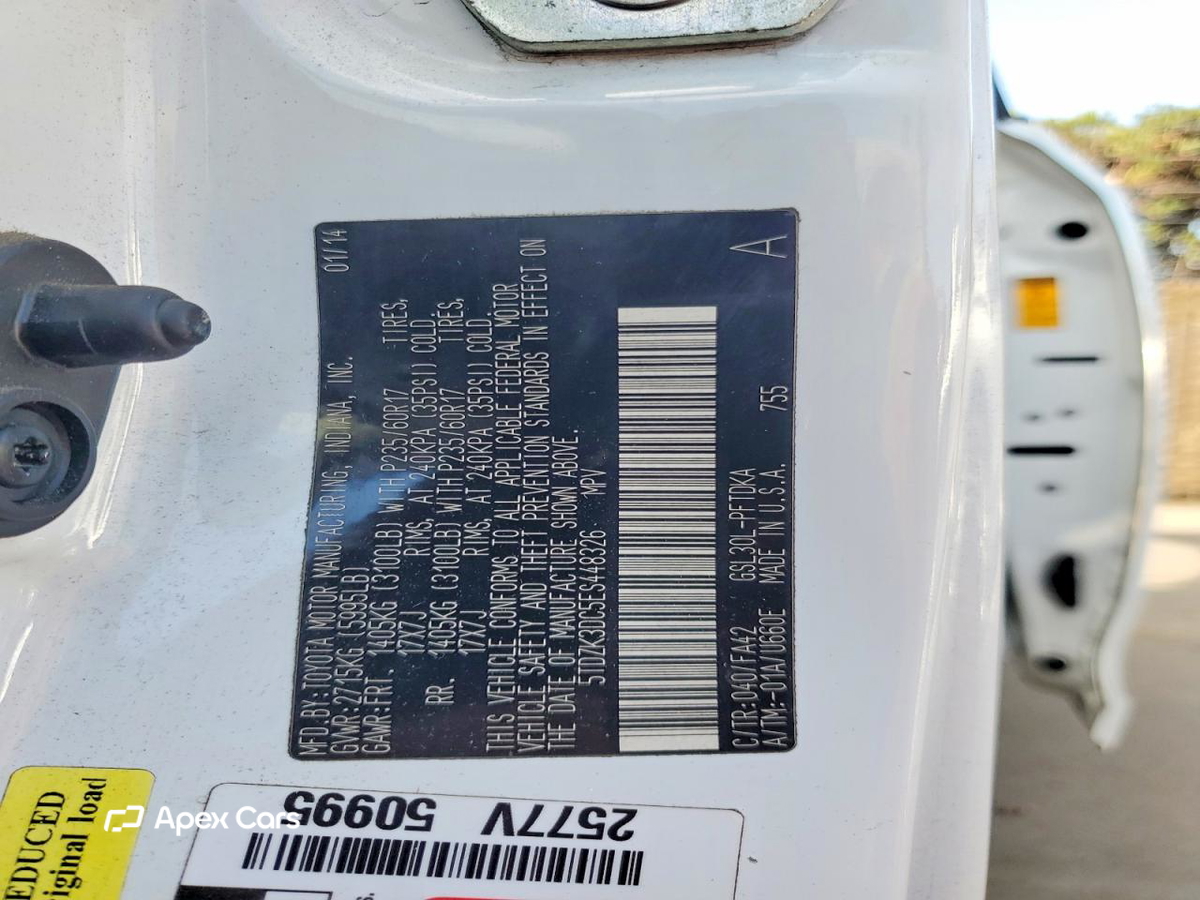 Toyota Sienna 2014